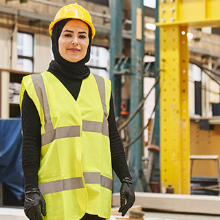 Hanady in an engineering lab