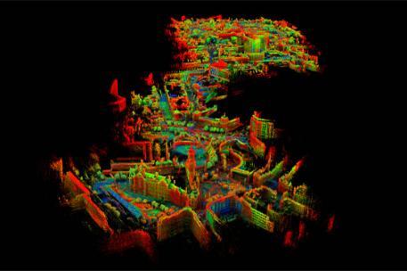 A virtual laser scan of Bradford City Centre