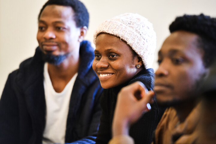 Smiling students