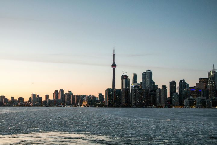 A view of the skyline across Toronto, Canada