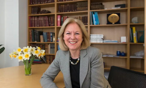 A portrait of Shirley Cramer CBE, BA  Applied Social Studies 1978 alumnus