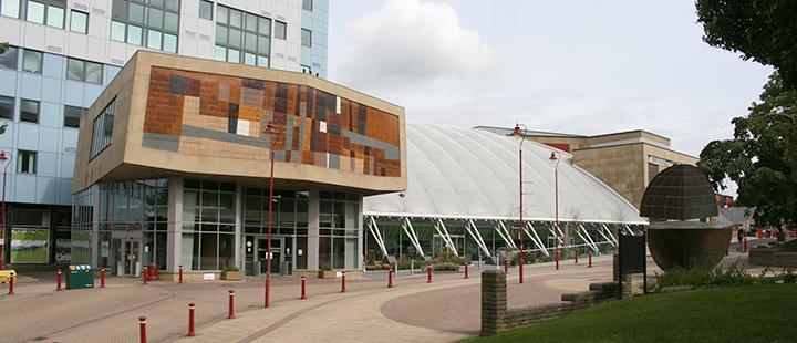 A photo of the Richmond Building entrance