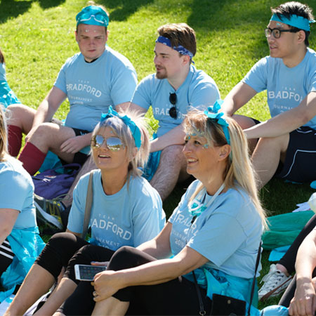 A team of staff from the University of Bradford on the Team Bradford event day