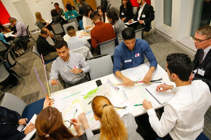 Students in Group Exercise