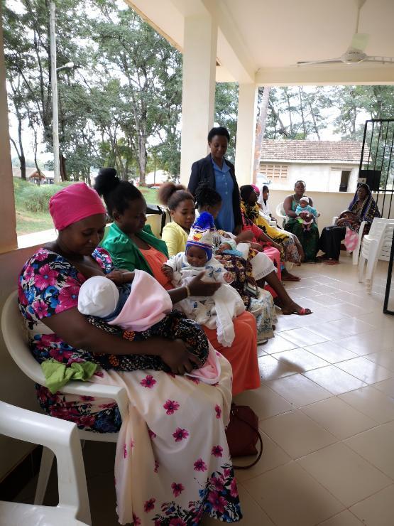 Mothers and babies in Tanzania