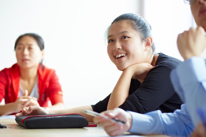 Students in a language class at University of Bradford.