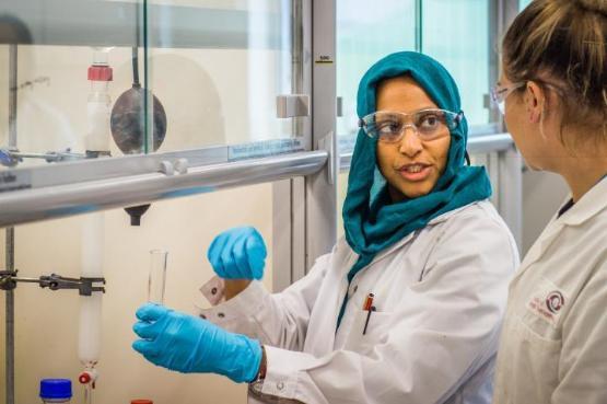 Students in a University laboratory