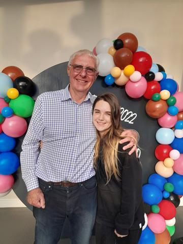 Ella Bodnar and Russ McAnully at the University of Bradford