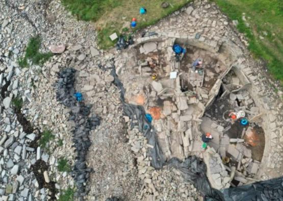 Knowe of Swandro archarological dig