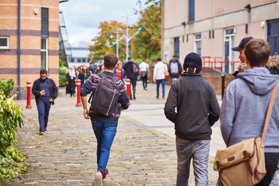 Students on campus