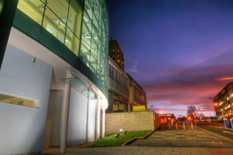 A landscape shot of the exterior of the Polymer IRC Labs